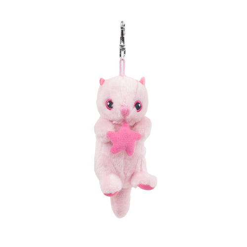 Pink Sea Otter Stuffy Keyring