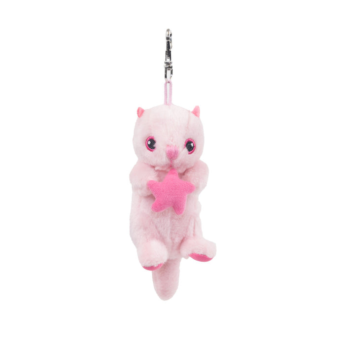 Pink Sea Otter Stuffy Keyring