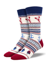 LOBSTER FAIR ISLE SOCKS