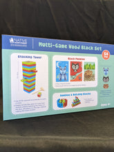 Multi-Game Wood Block Set