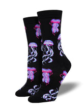 WOMEN'S BAMBOO "DEEP SEA JELLIES" SOCKS