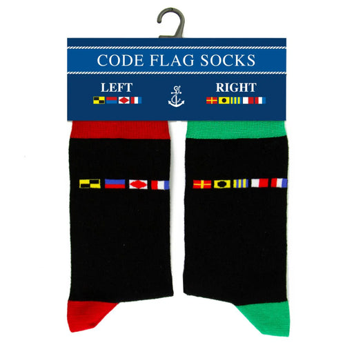 Code Flag Socks - Nauticalia Left & Right